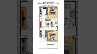 18' by 40' house plan | 18×40 home plan | 2bhk budget house design #houseplan #ghar #home