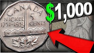 1951 NICKELS WORTH MONEY - RARE CANADIAN NICKELS WORTH MONEY  IN CIRCULATION!!