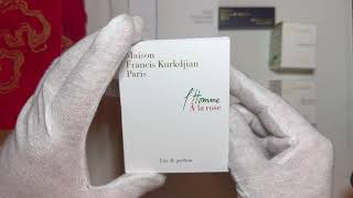 House of Maison Francis Kurkdjian Unboxing! Part 1 - Scented Candle's, Sample pack's, OUD Satin Mood