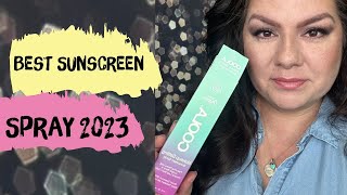 COOLA MAKEUP SETTING SUNSCREEN SPRAY REVIEW. Best sunscreen spray for face and with makeup review.