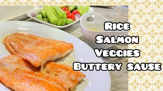 Easy Dinner in 30 minutes it is Fried Salmon with Rice | Sasha’s Homemade Cooking