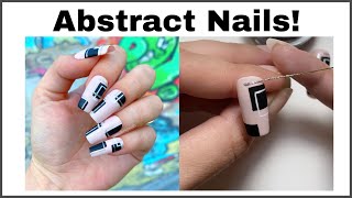 Abstract Press-on Nails!