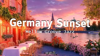 Germany Coffee Shop Sunset Autumn Ambience - Peaceful Bossa Nova Music for Study, Work or Chill Mode