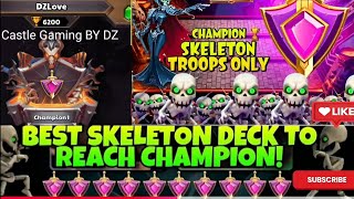 Champion One 🏆 With Skeleton Deck 😱 Castle Crush Gameplay 🏰@castlegamingbydz