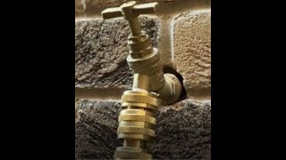 How to connect a garden hose to a tap