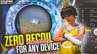 Zero Recoil Sensitivity For BGMI | Best Sensitivity Settings | Best 4 Finger Control | BGMI & PUBG