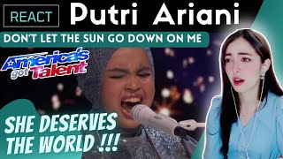 Reacting to Putri Ariani "Don't Let The Sun Go Down On Me" | Finals | AGT 2023