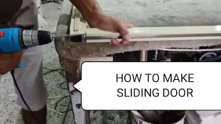 How To Make sliding Door Frem ||Dubai||#aluminiummaker