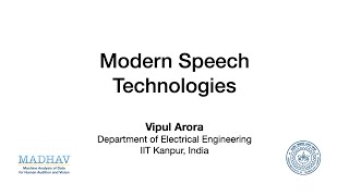 Introduction to Modern Speech Technologies: part 3