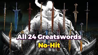 All 24 Greatswords | No Hit Consort Radahn | Elden Ring