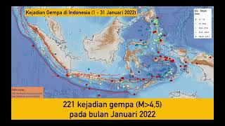 221 GEMPA SELAMA BULAN JANUARI 2022