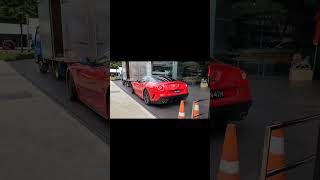 Ferrari 599 GTO startup and mild acceleration