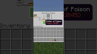 How To Brew Poison II Splash Potions In Minecraft #Shorts