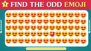 FIND THE ODD EMOJI - Can You Spot the Odd Emoji? Challenge Yourself in Just 2 Minutes!