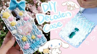 ☁️ DIY Cinnamoroll Decoden Case || tutorial with ombre whip!! ☁️