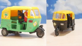 Auto Rickshaw Painting Green Color to Black Color and Horn Sounds