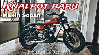 UPGRADE LAGI❗️Ganti Knalpot Merxy Yamaha Scorpio Jadi Lebih Adem Tapi Blarr