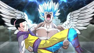 Goku returns from the dead as an angel after millions of years of training and takes revenge