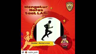 #Repost @ssdm_polrip・・・Mau Kuat Saat Lari?Latih Nafas Mu