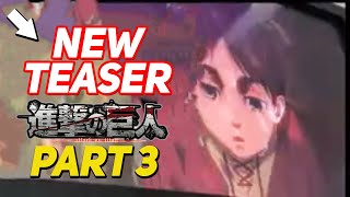 NEW TEASER for AOT!? - Attack On Titan Season 4 Part 3