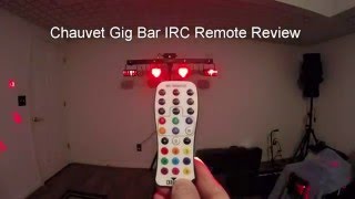 Chauvet Gigbar IRC Remote Features