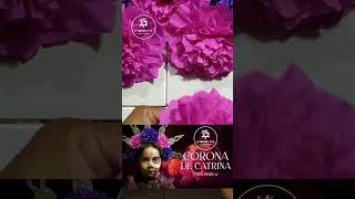 CORONA DE CATRINA Manualidades para día de muertos  #shorts