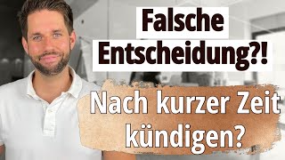 Nach kurzer Zeit schon Job kündigen? Was tun?