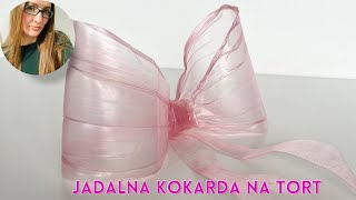 Kokarda na tort - jak zrobić krok po kroku / how to make edible bow