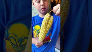 Crazy Double eared Corn 🌽 @MindlessBuilders #crazy #corn #split #double #ears #rare #fun #shorts