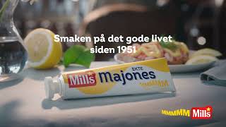 Mills Ekte Majones - Smaken på en god frokost siden 1951 (6 sek - rekesmørbrød)