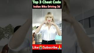 Top 3 Cheat Codes In Indian bike driving 3d new update #shortvideo #viralvideo #top3 #secretcode