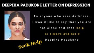 Deepika Padukone depression story letter to fans