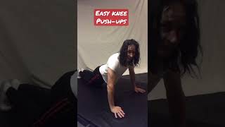 Easy knee pushups