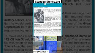 @AA100011 - AA Bill and Lois Wilson - "Steppingstones.org"