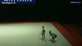 GBR Senior Women's Pair Dynamic Final - Acrobatic European Championships 2021