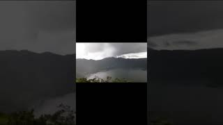 segundos antes de la tormenta en laguna de apoyeque