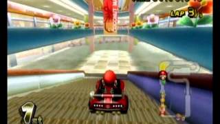 Mario Kart on the Wii -- all 1st place -- 50cc -- Flower Cup