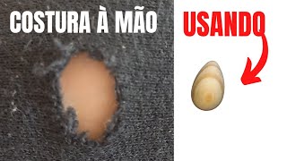 🟢COMO COSTURAR À MÃO/ CONSERTO DE ROUPAS SEM MÁQUINA #costuraamao