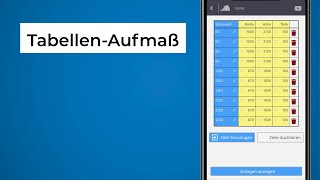 SOLAFLEX Aufmaß-App I Digitales Aufmaß in Tabellenform für Fenster, Türen und mehr