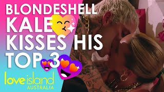 New bombshell Kale kisses his top three girls | Love Island Australia 2023