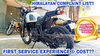 1st Free Service At 1000rs Cost?? FULL TANK Milleage Test Video After First Service Himalayan Epi-3|