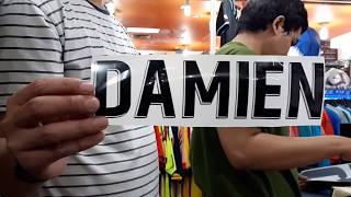 Pembuatan dan Pemasangan Custom Name Pada Custom Jersey Bola