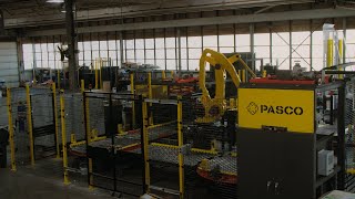 Increasing efficiency and decreasing downtime with an automated robotic palletizer