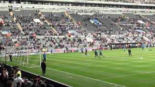 Demba Ba Header Goal in Training Session, Newcastle United St James Park