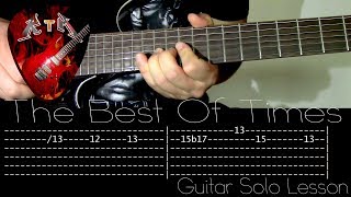 The Best Of Times Guitar Solo Lesson - Dream Theater (with tabs)