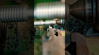 How to make a left hand side thread#how #machine #cnc #cnc3018 #cnc3 #thread #machining #viralshorts