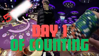 Day 1 CARD COUNTING in Europe!