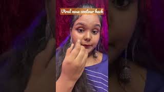 Tried best ever nose👃contour hack..!🤩 amazing hack✌️👍#shorts #youtubeshorts #makeuphacks #contour