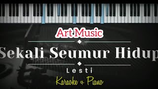 KARAOKE + PIANO // Sekali Seumur Hidup - Lesti