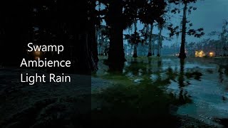 Night at the Swamp - Light Rain / Crickets / Frogs - 5 Hours